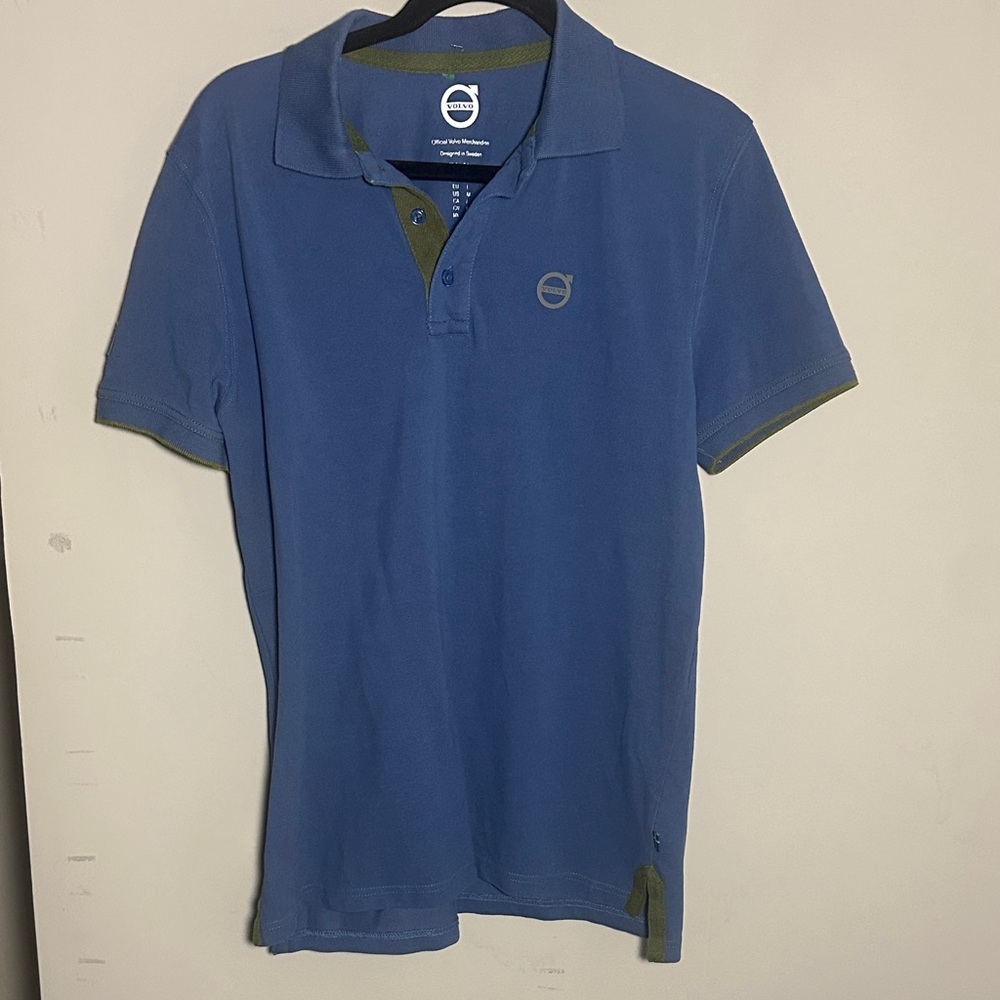 Volvo car brand Blue Polo Shirt